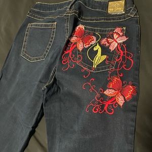 Embroidered Baby Phat jeans